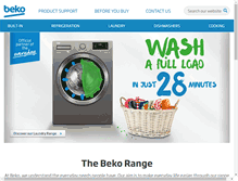 Tablet Screenshot of beko.ie